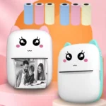 Portable Mini Bluetooth Thermal Printer – Wireless Photo & Label Maker for iOS & Android (with Paper Rolls)