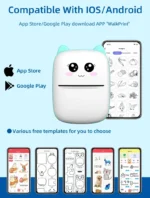 Portable Mini Bluetooth Thermal Printer – Wireless Photo & Label Maker for iOS & Android (with Paper Rolls) - Image 25