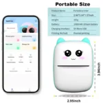 Portable Mini Bluetooth Thermal Printer – Wireless Photo & Label Maker for iOS & Android (with Paper Rolls) - Image 4