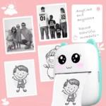 Portable Mini Bluetooth Thermal Printer – Wireless Photo & Label Maker for iOS & Android (with Paper Rolls) - Image 2