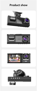 WIFI APP Control Car Dvr 3 Channel 1080P Dash Cam for Cars Front and Rear View Recorder Video Car Camera for Car Assecories - Image 26