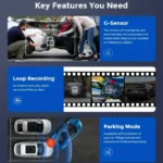 WIFI APP Control Car Dvr 3 Channel 1080P Dash Cam for Cars Front and Rear View Recorder Video Car Camera for Car Assecories - Image 6