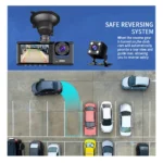 WIFI APP Control Car Dvr 3 Channel 1080P Dash Cam for Cars Front and Rear View Recorder Video Car Camera for Car Assecories - Image 21